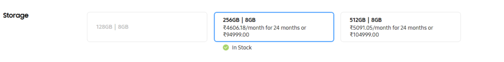 s23 plus storage