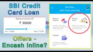 SBI Credit Card Loan - SBI Encash