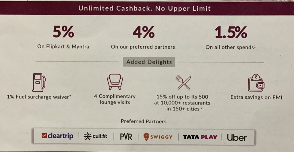 Flipkart Axis Bank Credit Card