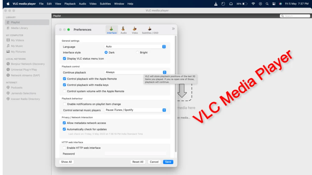 vlc media player for mac