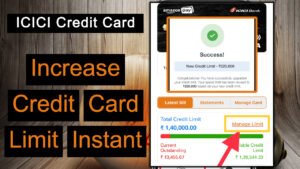 icici credit card limit Increase