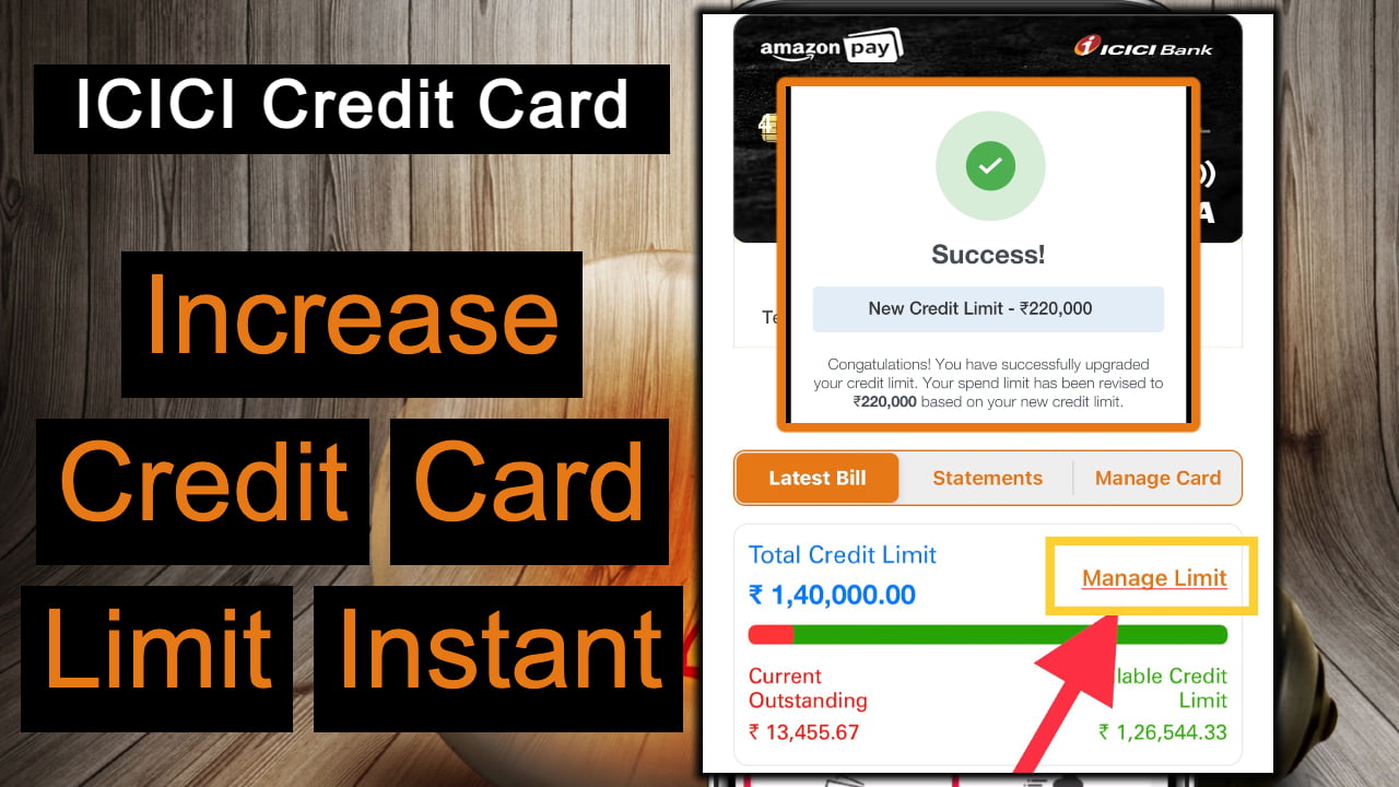 icici credit card limit Increase