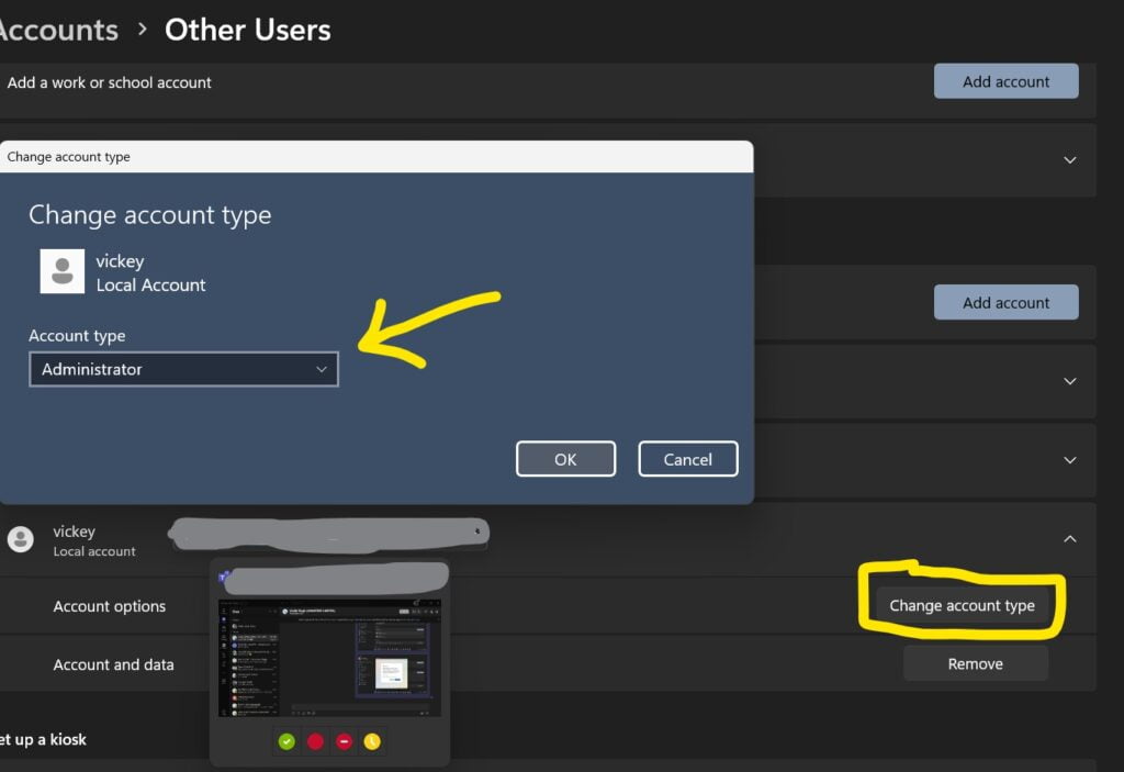 Create Local User Account