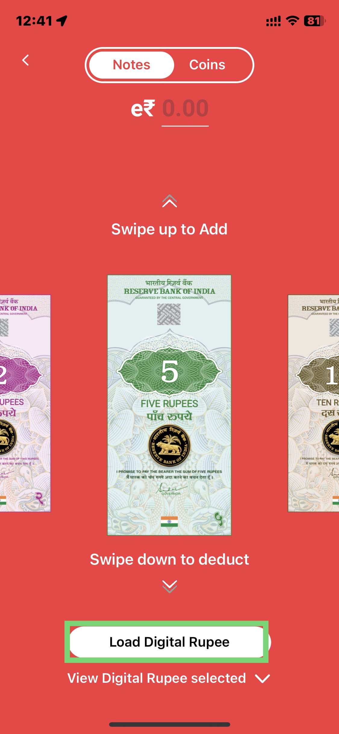 e rupee