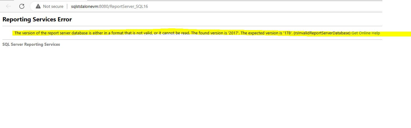 downgradetosql16error