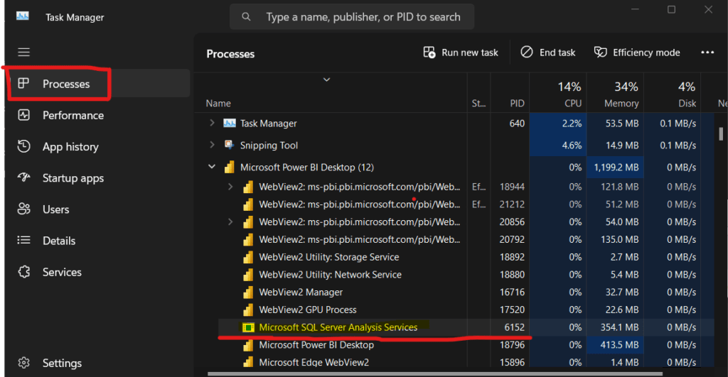 SQL Profiler on Power Bi Desktop