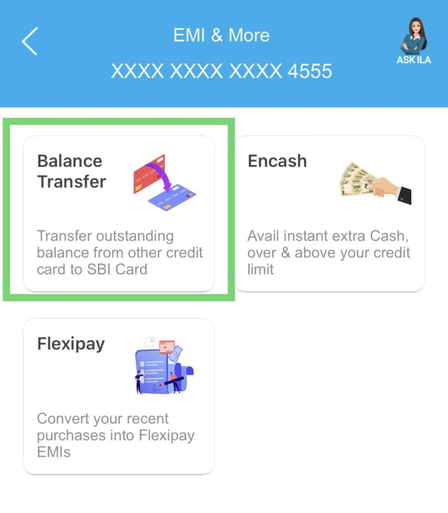 SBI Credit Card Balance Transfer