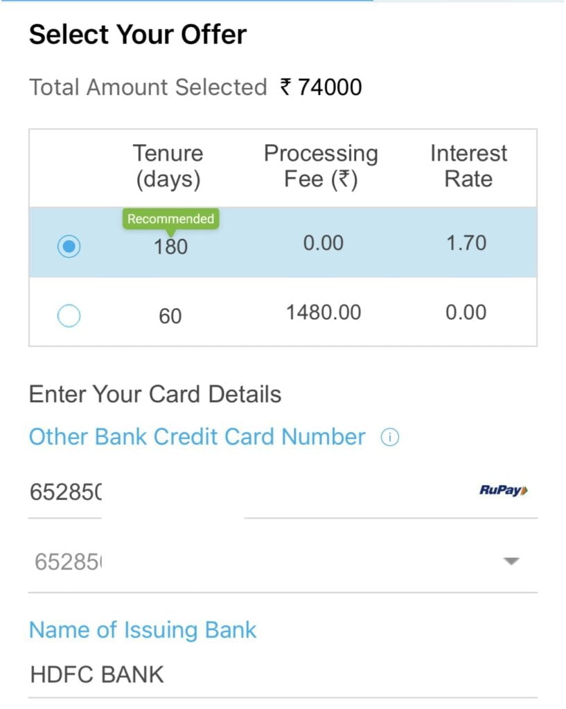 SBI Credit Card Balance Transfer