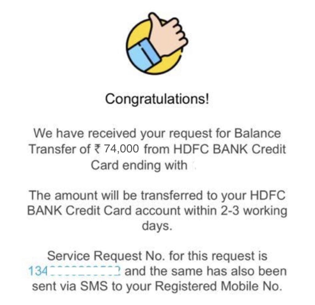 SBI Credit Card Balance Transfer