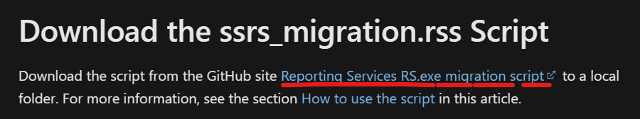 Migrate RDL Reports