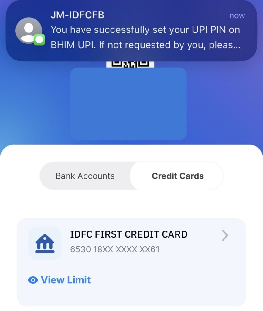 Credit Card UPI Payments