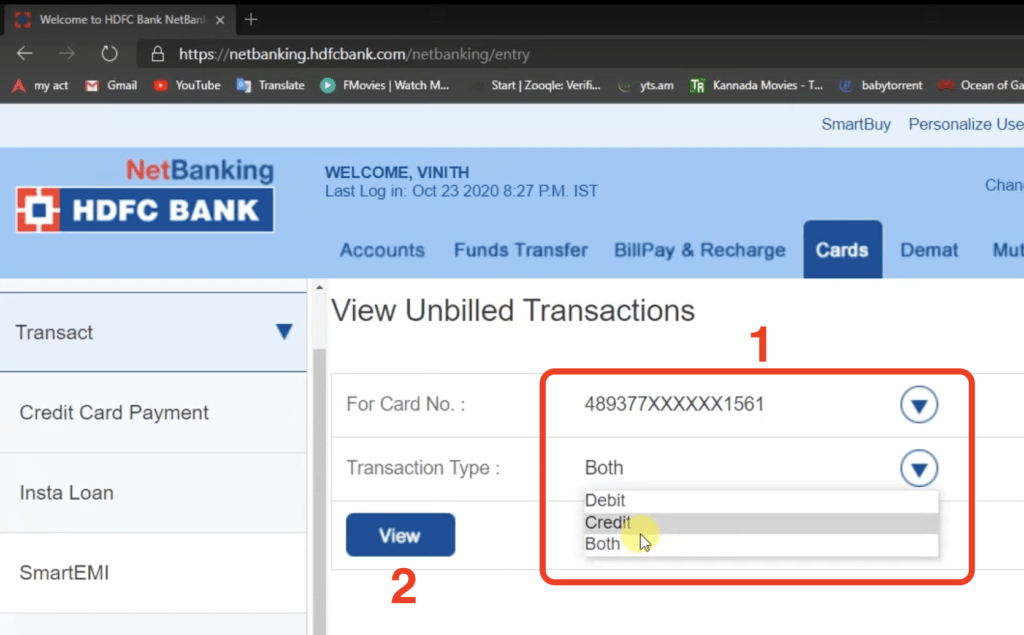 How To Convert Hdfc Credit Card Bill To Emi