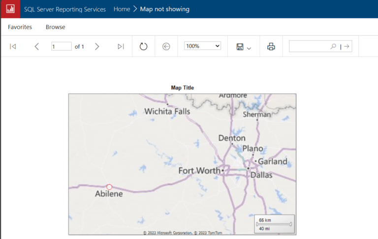 SSRS Maps Issue