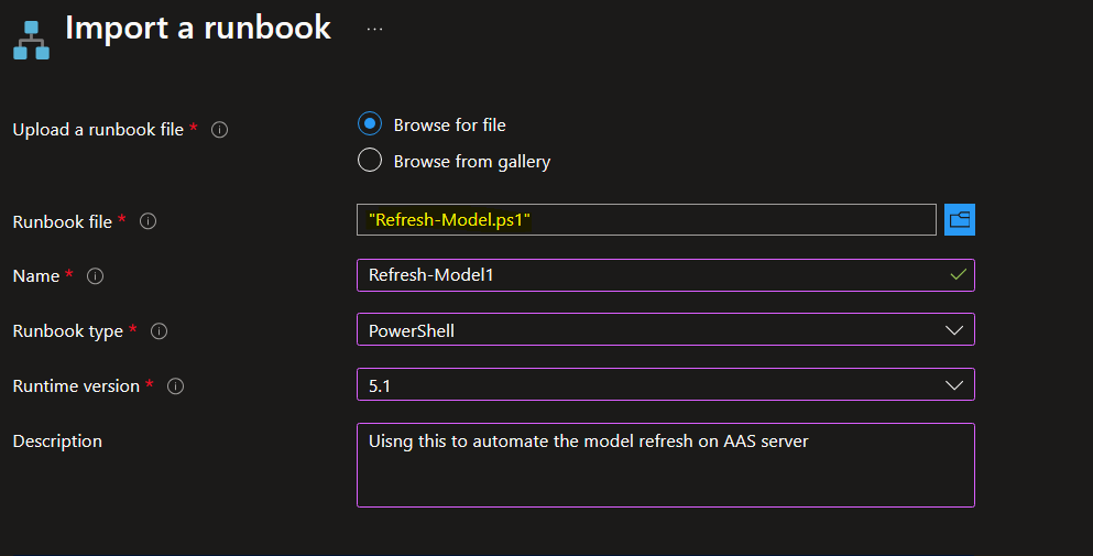 Azure Automation Runbook