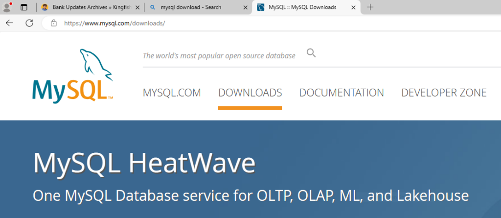 Install MySQL