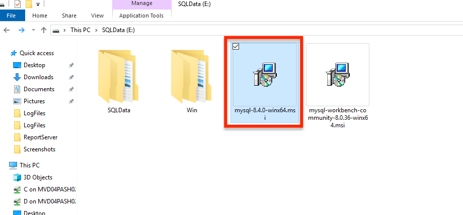Install MySQL
