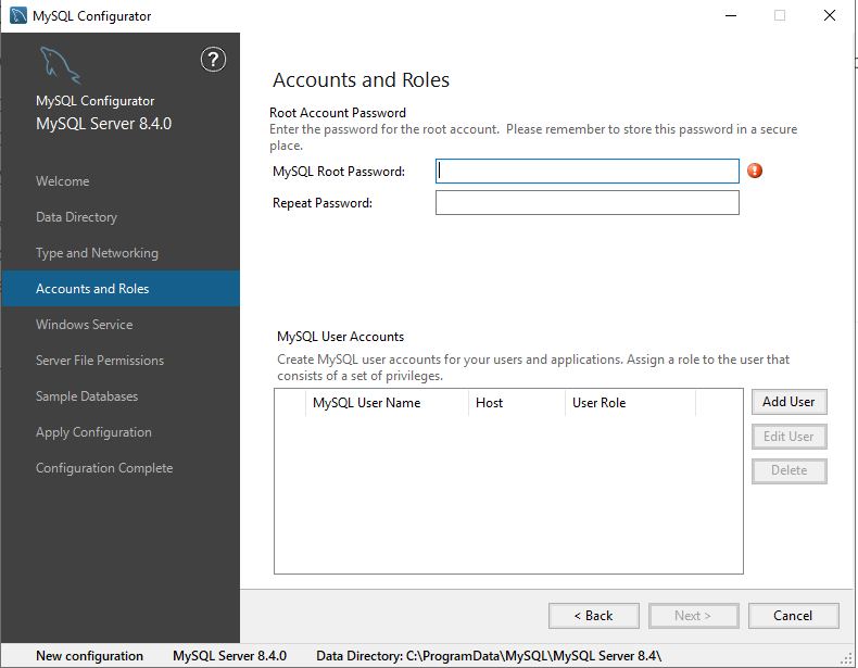 Install MySQL