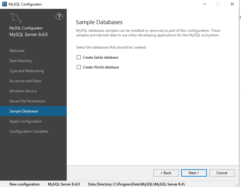 Install MySQL