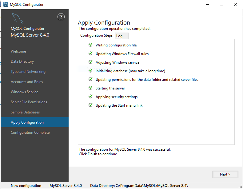 Install MySQL