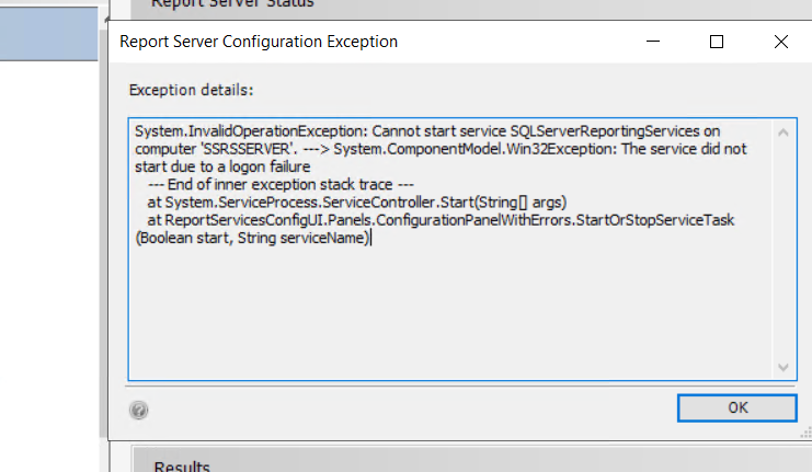 SSRS Service Account Change