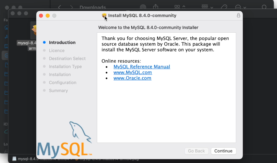 Install mysql on mac
