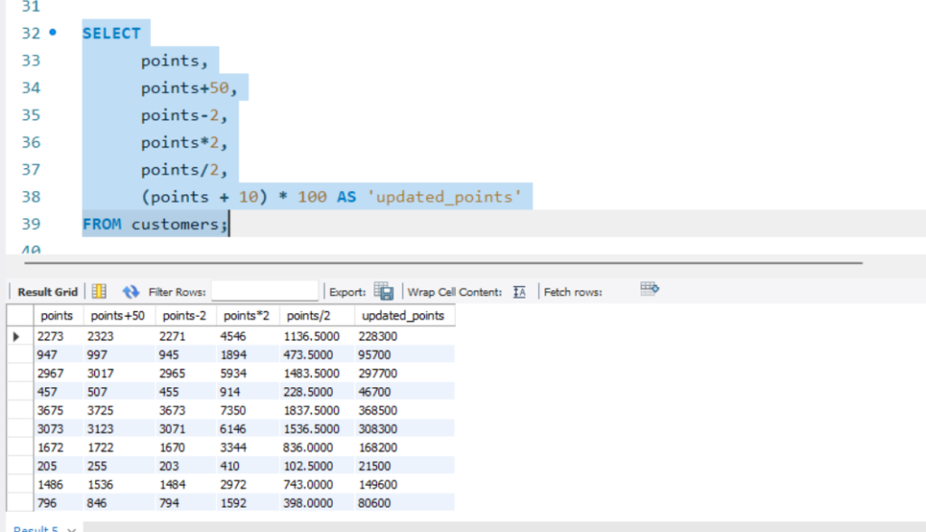 SQL SELECT Clause