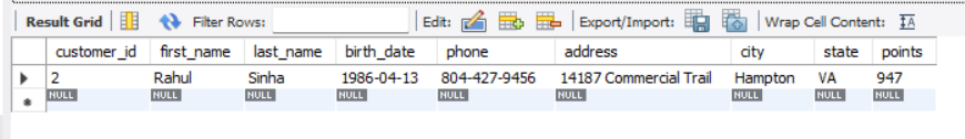 SQL WHERE Clause