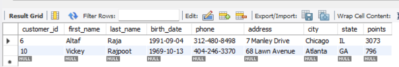 SQL REGEXP Operator