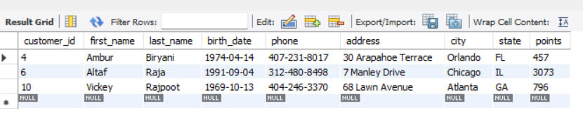 SQL REGEXP Operator