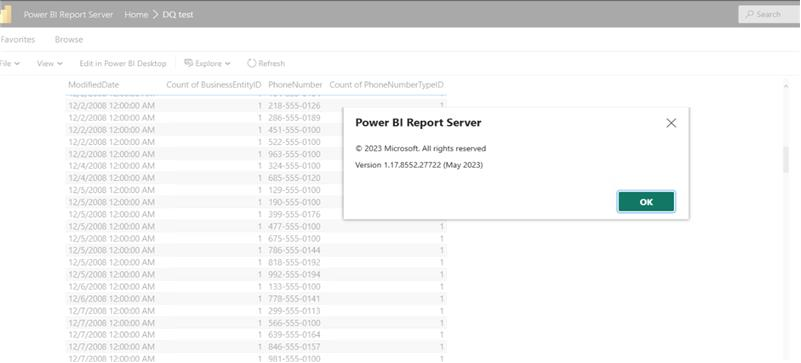 We couldn't connect to the Analysis Services server