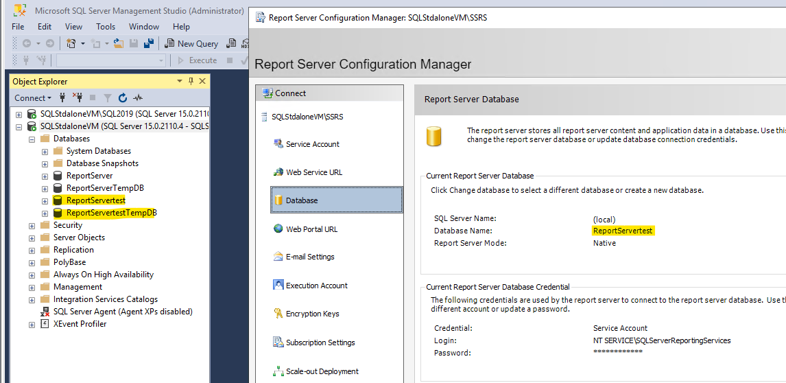 configure ssrs with automation