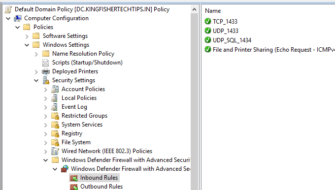 Enable Ping/Echo