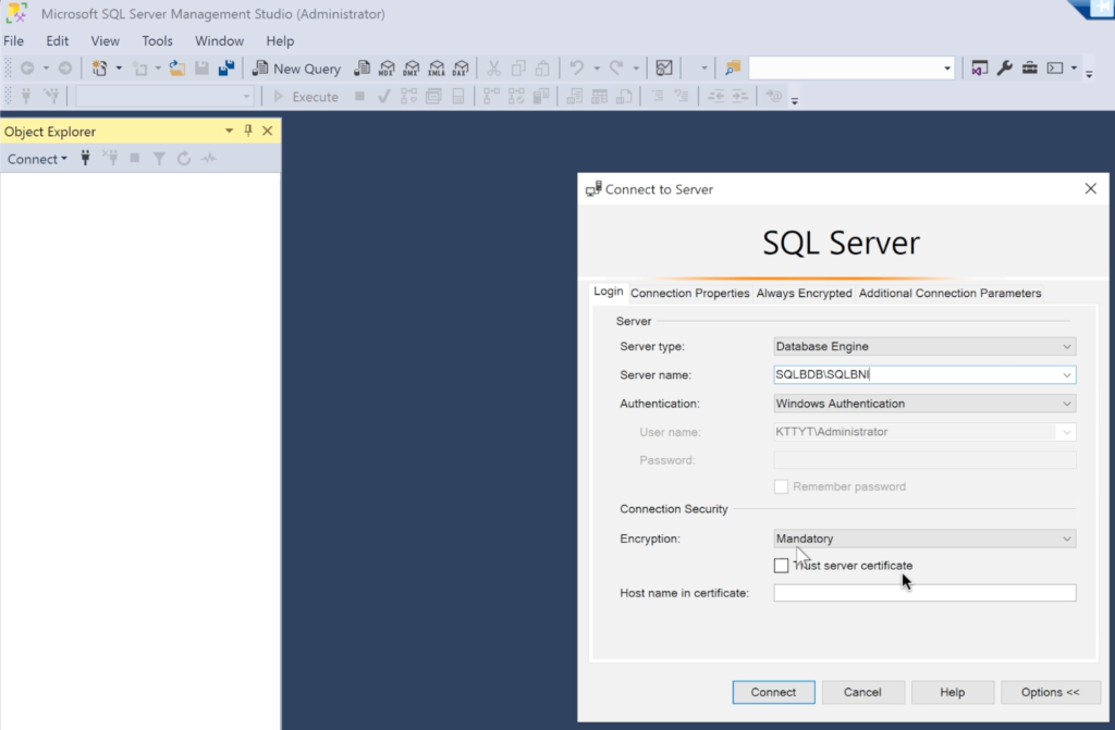 SQL Named inSTANCE CONMECVT