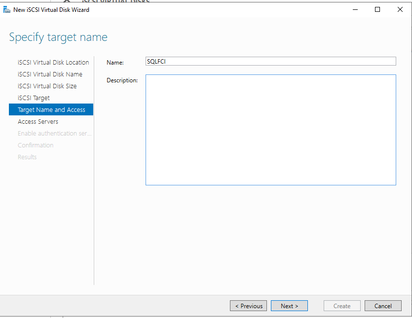 iSCSI Disk Target