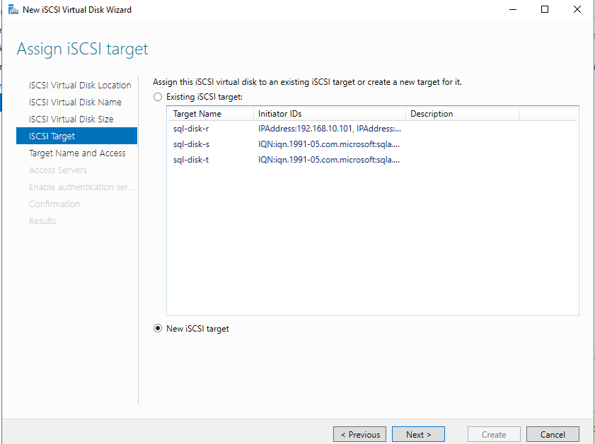 iSCSI Disk Target