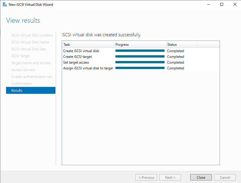 iSCSI Disk Target