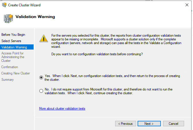 Windows Failover Cluster