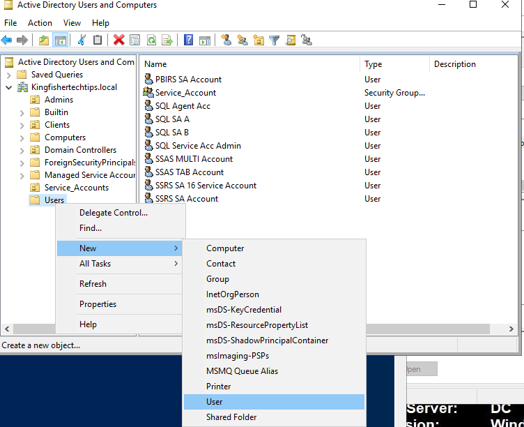 SQL Server Service Account