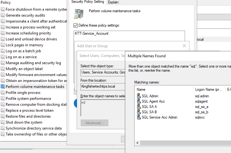 Perform Column Maintenance Security Policy
