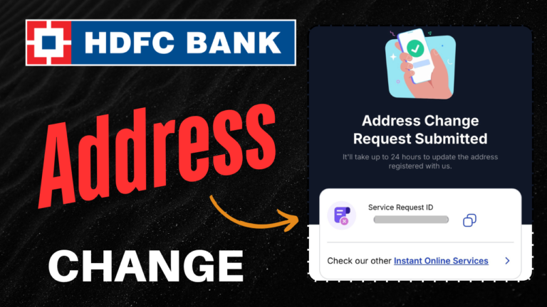 Change Address In HDFC Bank