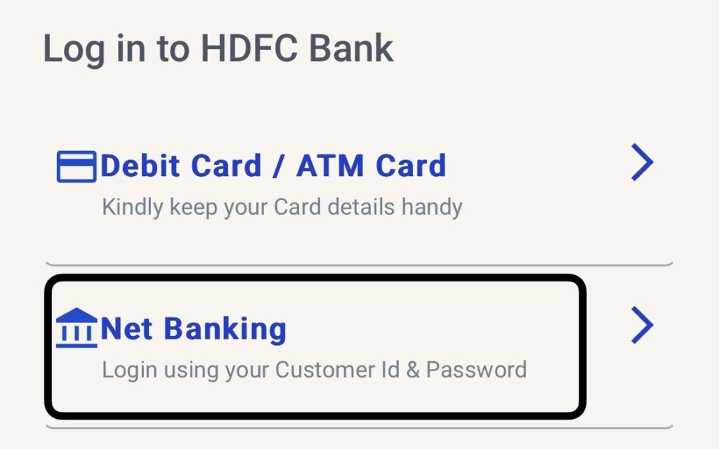 Change Address In HDFC Bank