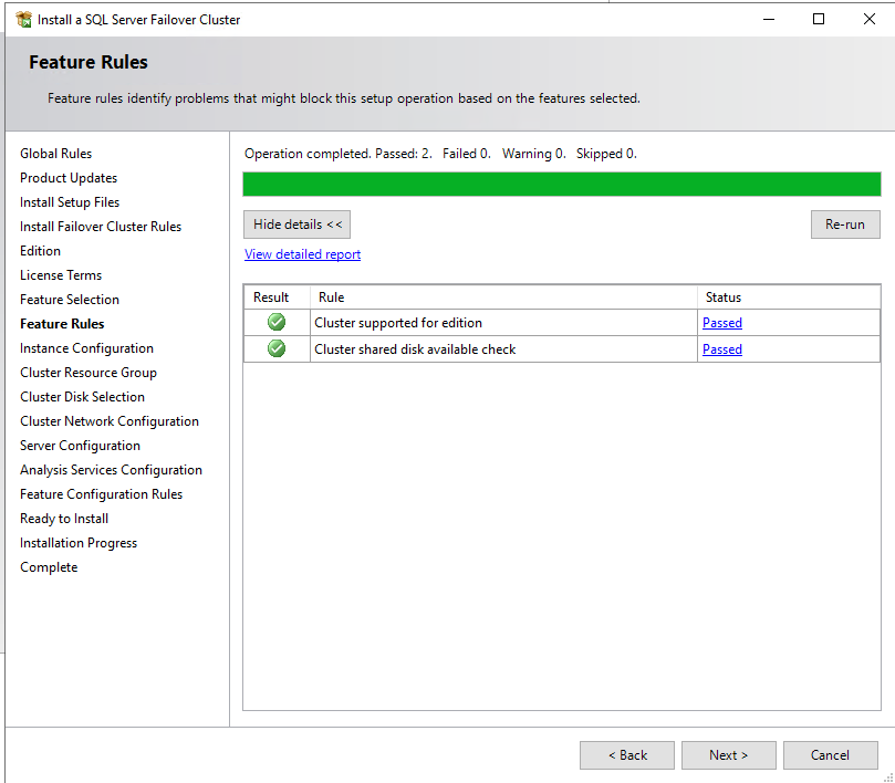Configure Analysis Services Failover Cluster