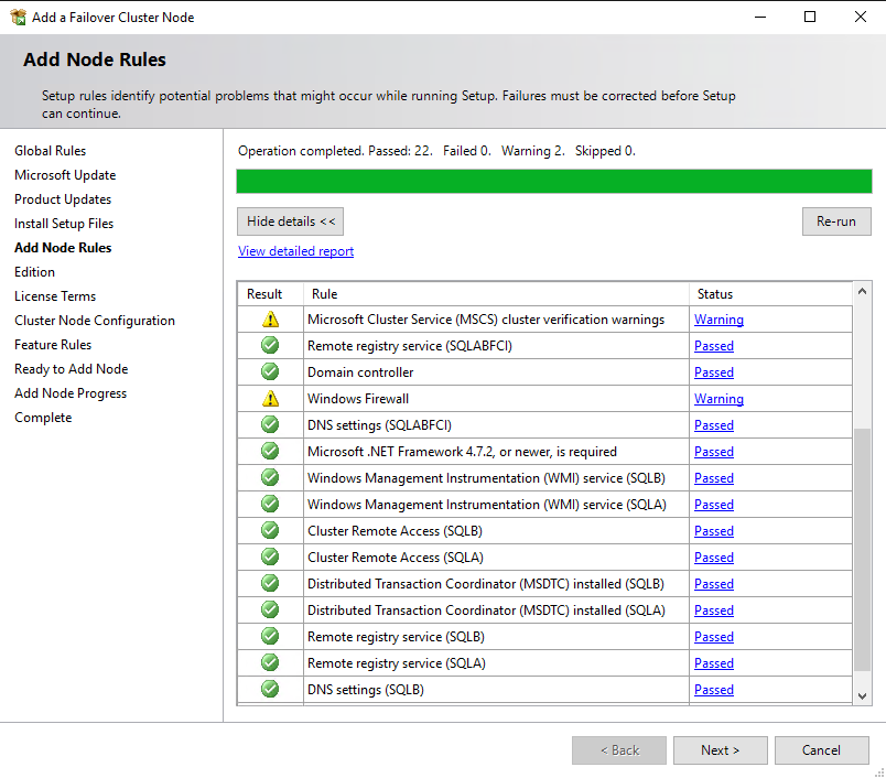 Add Node To Analysis Services Failover Cluster