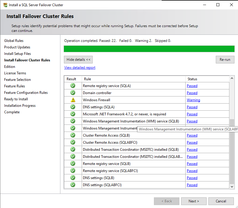 Configure Analysis Services Failover Cluster