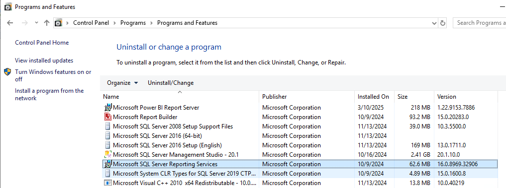 Reporting Services License Change
