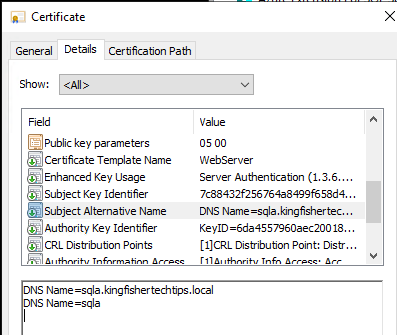 The certificate chain was issued by an authority that is not trusted